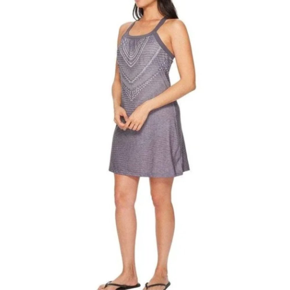 Prana Cantine Athleisure Dress in Charcoal Synergy Size Small